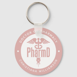 Porte-clés PharmD Docteur en pharmacie Pharmacy Graduation Ph