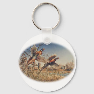 Porte-clés Pheasants Aloft - Grande Chasse à la ferme