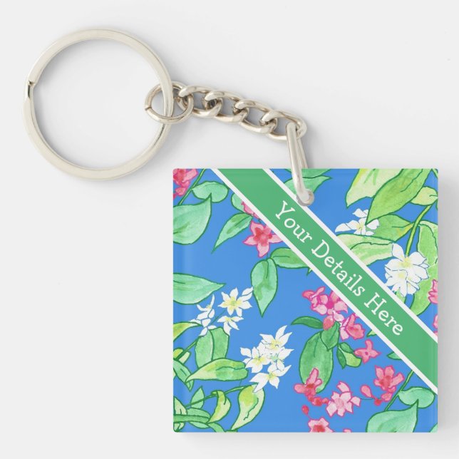 Porte-clés Philadelphus et Weigela Printemps fleurissent sur  (Devant)