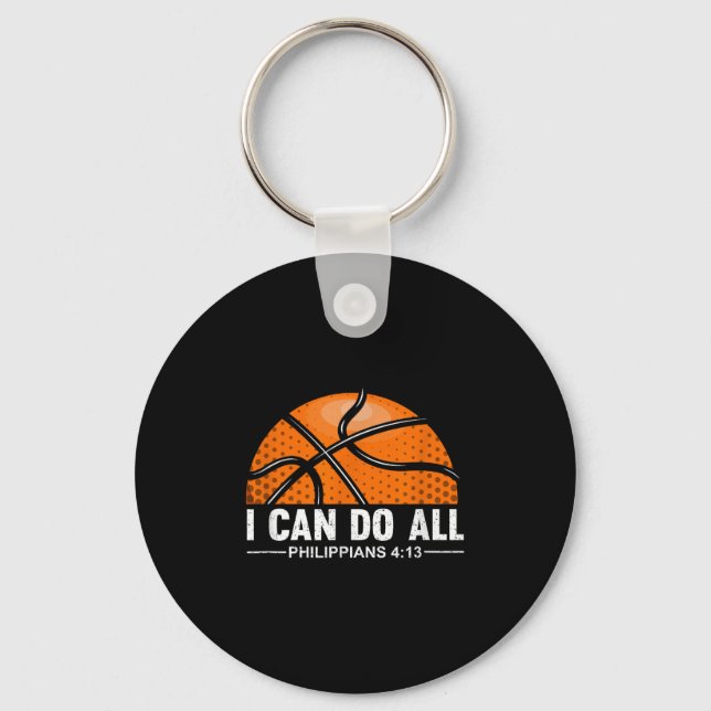 Porte-clés Philipans 4 13 I Can Do All Things Christian Baske (Recto)