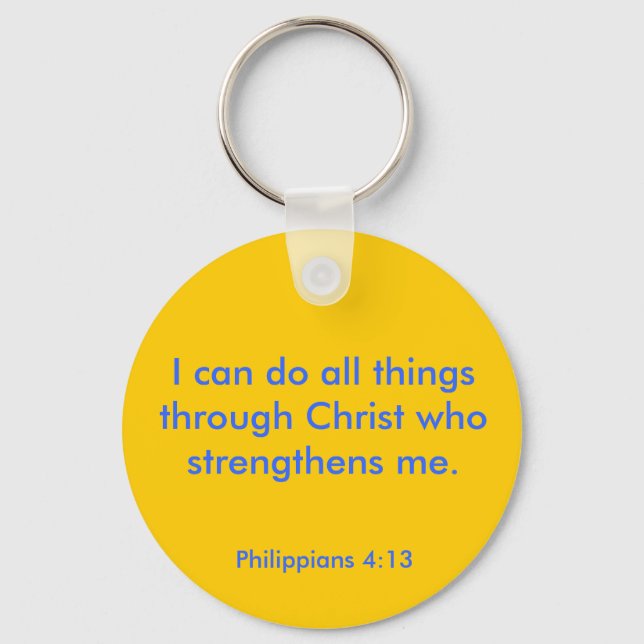 Porte-clés Philippiens 4:13 (Recto)