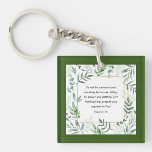 Porte-clés Philippiens 4:6, Verse de la Bible, 