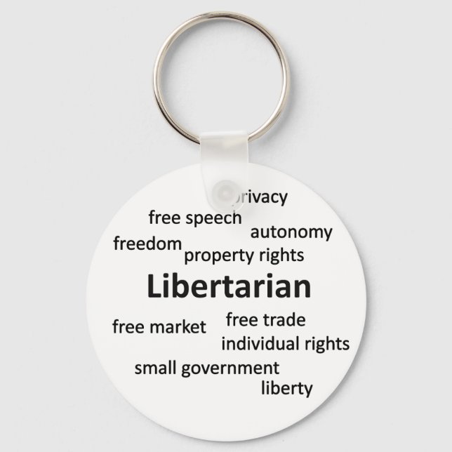 Porte-clés Philosophie et valeurs libertaires (Recto)
