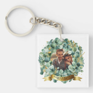 Porte-clés PHOTO Cadeau Mariage Nouveaux mariés Anniversaire 