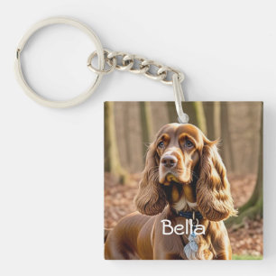 Porte-clés Photo Cocker Spaniel Personnaliser