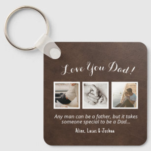 ★ Porte-clés Photo Collage Amour Papa Personnalisa