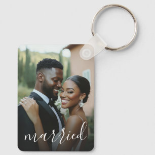 Porte-clés Photo de couple marié pour mariage