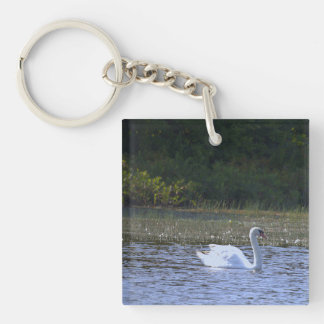 Porte-clés photo de cygne