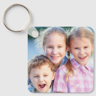Porte-clés Photo de famille de conservation personnalisée