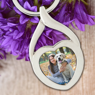 Porte-clés Photo de l'Amoureux des chiens animal domestique m