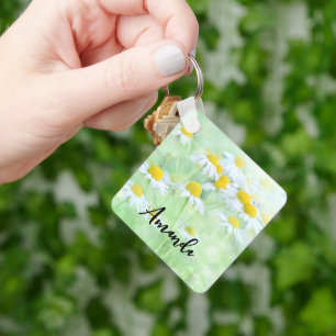 Porte-clés Photo de Pretty Daisies dans un champ