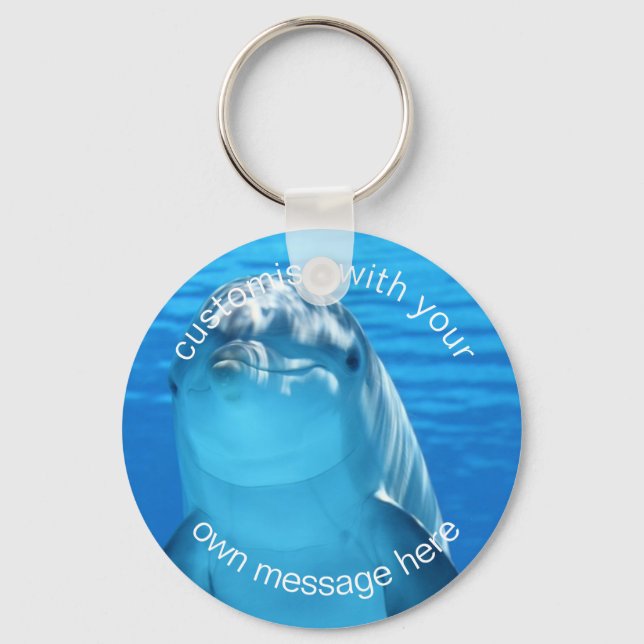 Porte-clés Photo Dolphin personnalisée (Recto)