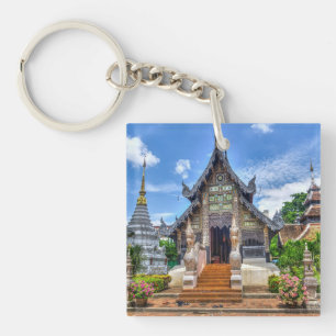 Porte-clés Photo du temple de Chiang Mai