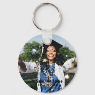 Porte-clés Photo et nom de la graduation personnalisée