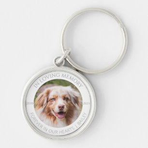 Porte-clés photo et nom personnalisé pour animal d