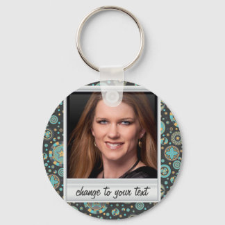 Porte-clés Photo instantanée - photoframe avec motif