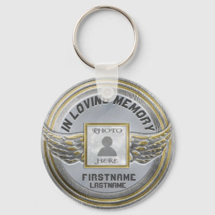 Porte-clés Photo Memorial in Silver and Gold