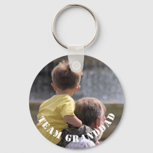 Porte-clés Photo moderne de coutume de grand-papa d'équipe
