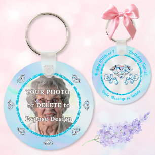 Porte-clés Photo, Party Favor Ideas pour le 100e anniversaire