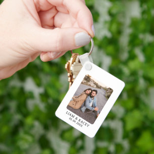 Porte-clés Photo personnalisé Anniversaire Mariage