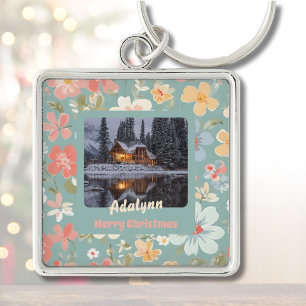 Porte-clés Photo personnalisée Anniversaire Cadeaux de Noël p