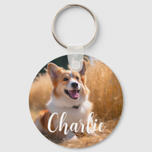 Porte-clés Photo personnalisée avec animal de compagnie avec