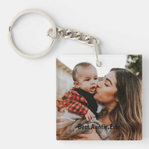 Porte-clés Photo personnalisée de la meilleure fille jamais p