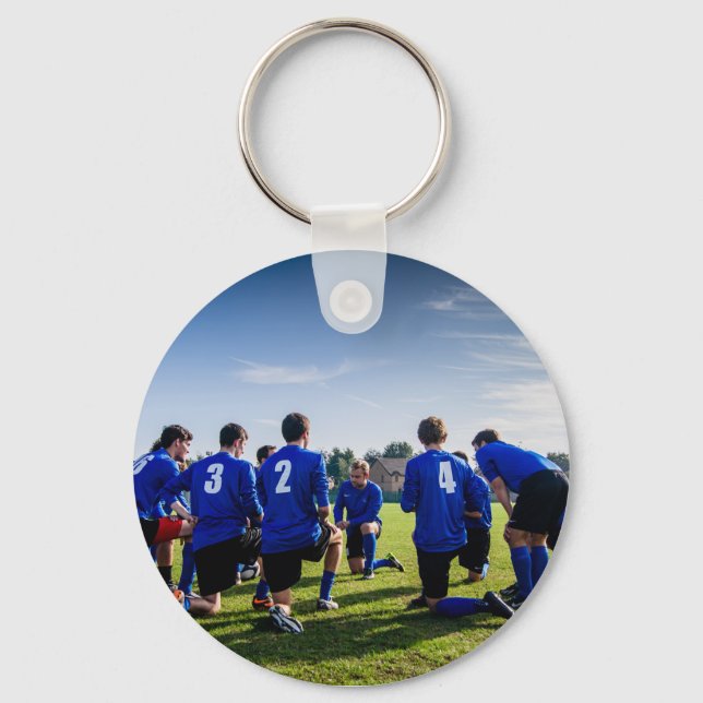 Porte-clés Photo personnalisée de l'équipe sportive (Recto)