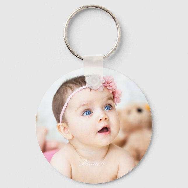 Porte-clés Photo personnalisée et Porte - clé de nom (Recto)