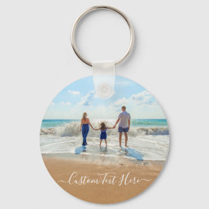 Porte-clés Photo personnalisée et texte Porte - clé votre pro