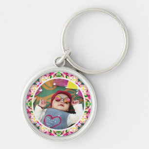 Porte-clés Photo personnalisée Fun Pink Happy Mère's Day Keep