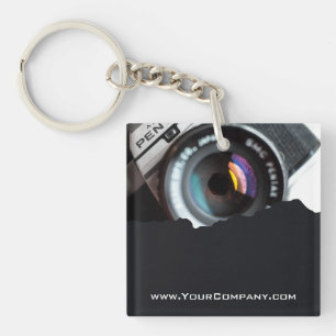 Porte-clés Photo personnalisée Photographe noir et blanc