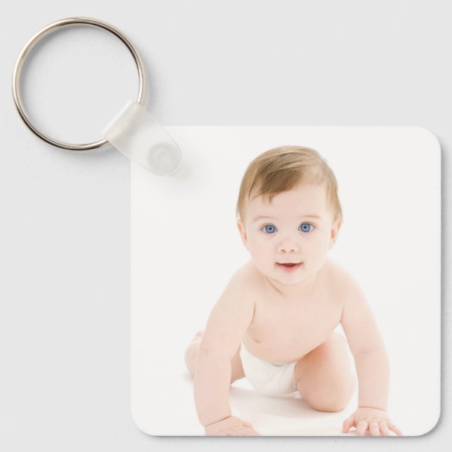 Porte-clés Photo personnalisée pour bébé (Recto)