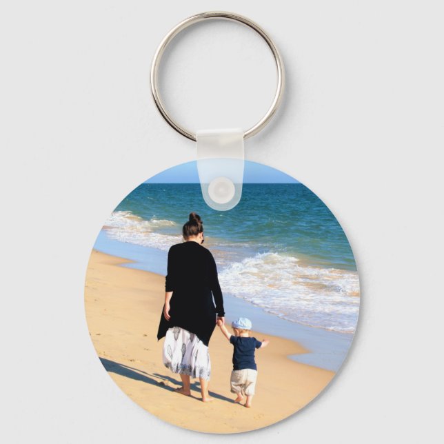 Porte-clés Photo personnalisée - Votre propre design - Avec M (Recto)