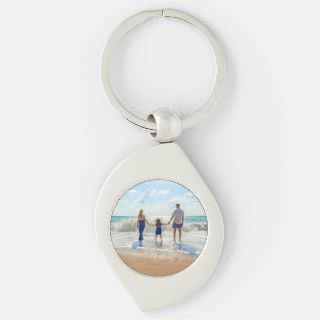Porte-clés Photo personnalisée - Votre propre design - Été (Devant)