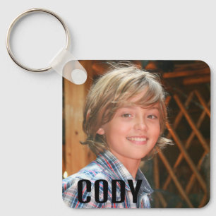 PORTE-CLÉS PHOTO PORTE - CLÉ CAPTION SIMPLE PERSONNALISÉE