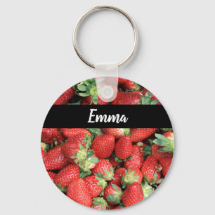 Porte-clés Photo Red Juicy Strawberries
