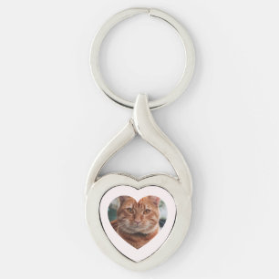 Porte-clés photo romantique personnalisé