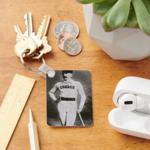 Porte-clés Photo vintage, Sports Chicago Joueur de baseball