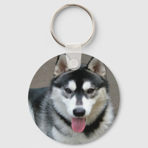 Porte-clés Photographie de chien de Malamute d'Alaska
