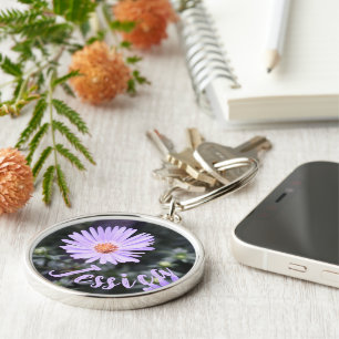 Porte-clés Photographie de la nature personnalisée à fleurs v