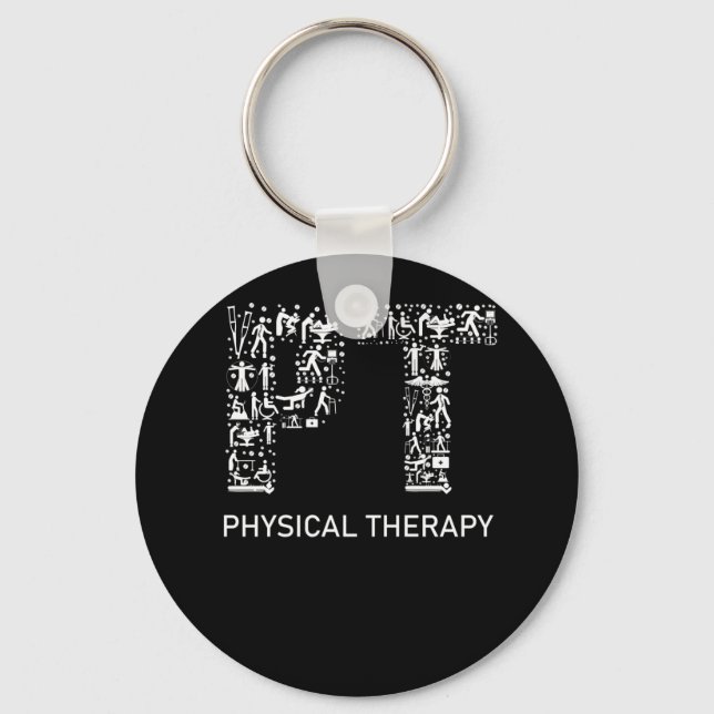 Porte-clés Physothérapeute physiothérapeute Cadeau PT Mois (Recto)