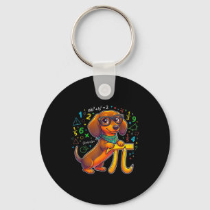 Porte-clés Pi Dachshund Math Pi Math Drôle Symbole de jour de
