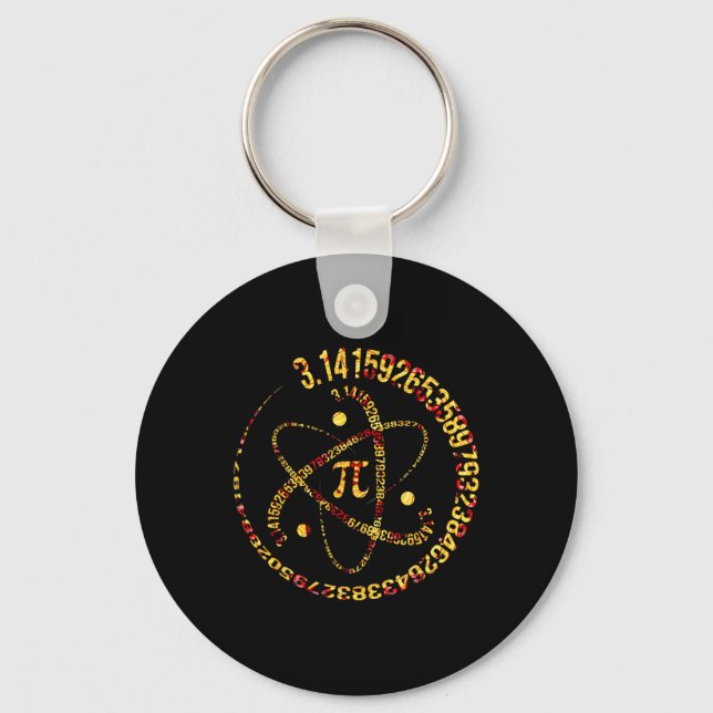 Porte-clés Pi Day Atom Pi 3.14 Science Math Lover (Recto)