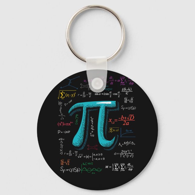 Porte-clés Pi Day Math Equation Mathématique Enseignant (Recto)