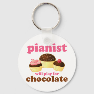 Porte-clés Pianist Will Play for Chocolate