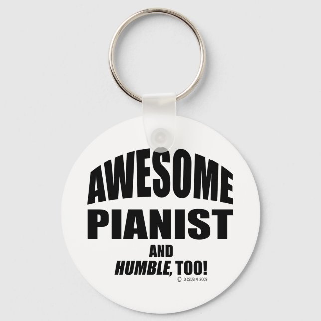 Porte-clés Pianiste génial (Recto)