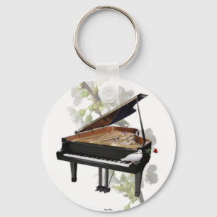 Porte-clés Piano - porte - clé romantique de musique