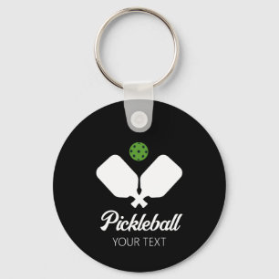 Porte-clés Pickleball avec pagaies et balle Personnalisé