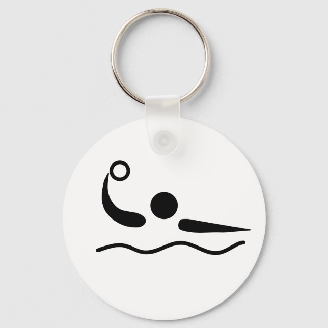Porte-clés Pictogramme de polo aquatique (Recto)